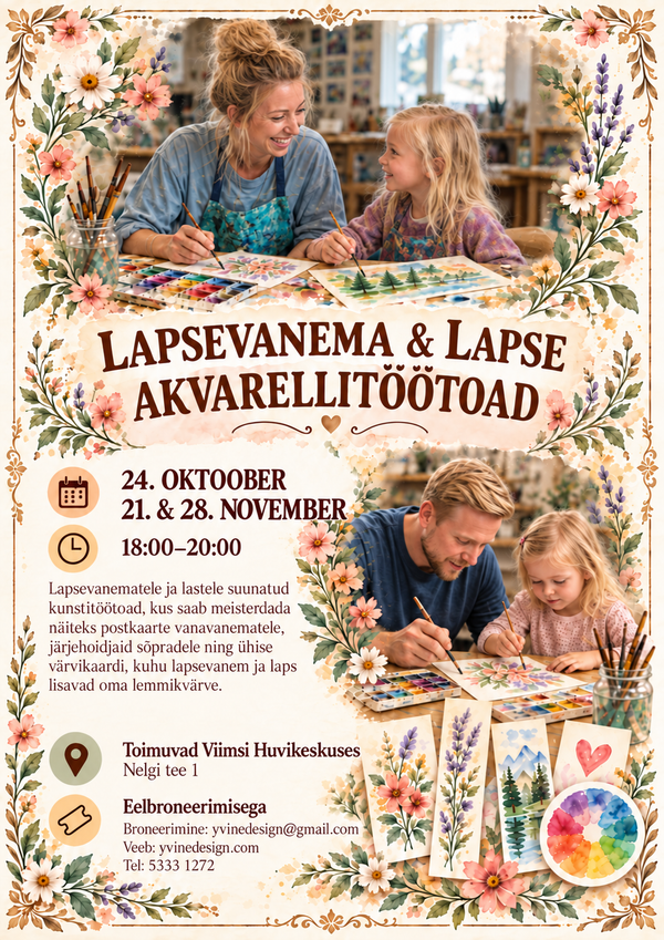 PARENT AND CHILD WATERCOLOUR WORKSHOP