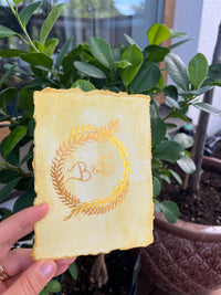Golden Card for Barry's and Evelin's Wedding — миниатюра 1